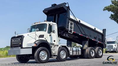 Mack Granite GU813 Tri Axle Dump Truck - MP8 425HP, 6 Speed Allison Rds Automatic