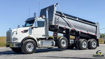 Peterbilt 567 Tri Axle Dump Truck - Paccar 510HP, 18 Speed Manual