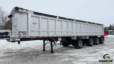 LARRY'S 44 ft End Dump Trailer - Quad Axle, Aluminum, Air Ride