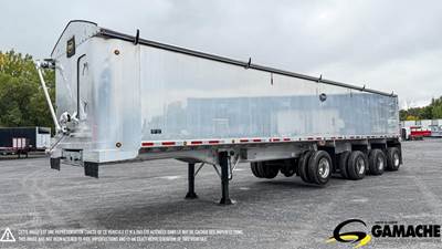 MAC 45 ft End Dump Trailer - Quad Axle, Aluminum, Hendrickson