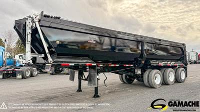 Manac 32 ft Half Round End Dump Trailer - Tri Axle, Steel, Hendrickson