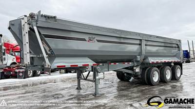 Manac 32 ft End Dump Trailer - Tri Axle, Steel, Hendrickson