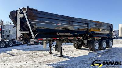 Manac 32 ft Half Round End Dump Trailer - Tri Axle, Steel, Hendrickson