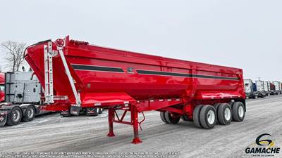 Manac 32 ft End Dump Trailer - Tri Axle, Hendrickson