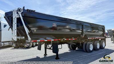 Manac 32 ft End Dump Trailer - Tri Axle, Steel, Hendrickson