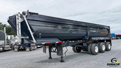 Manac 32 ft End Dump Trailer - Tri Axle, Hendrickson