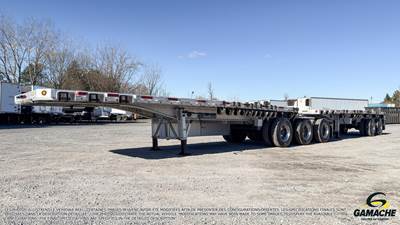 ALUTREC 60x102 Five Axle Aluminum Flatbed Trailer - Hendrickson