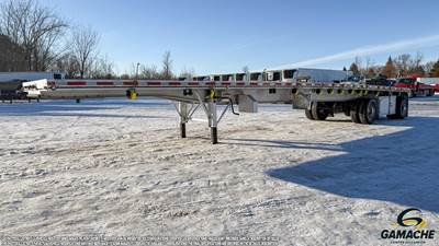 East BST II 48x102 Aluminum Flatbed Trailer - Hendrickson, Fixed Axle