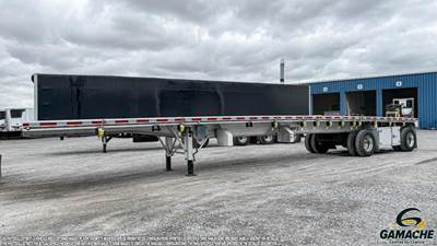 East BST II 48x102 Aluminum Flatbed Trailer - Hendrickson, Fixed Axle