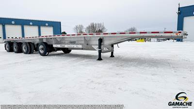 Extreme 53x102 Quad Axle Aluminum Flatbed Trailer - Hendrickson, Fixed Axle