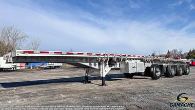 Extreme 53x102 Quad Axle Aluminum Flatbed Trailer - Hendrickson, Fixed Axle