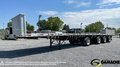 Lode King 48x102 Quad Axle Combination Flatbed Trailer - Hendrickson, Fixed Axle