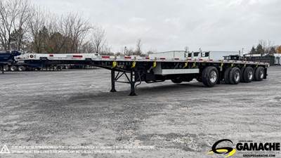 Lode King 53x102 Quad Axle Combination Flatbed Trailer - Hendrickson, Fixed Axle