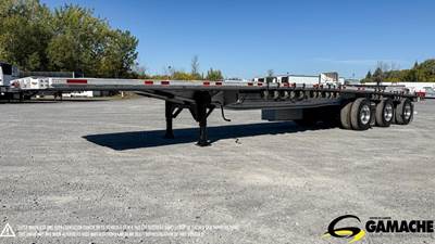 Manac 48x102 Tri Axle Aluminum Flatbed Trailer - Hendrickson, Fixed Axle