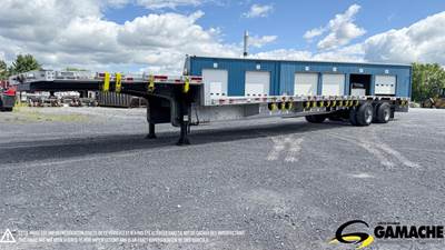 Manac 53x102 Aluminum Flatbed Trailer - Hendrickson, Sliding Spread Axle