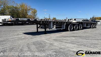 Manac 58x102 Five Axle Combination Flatbed Trailer - Hendrickson, Fixed Axle