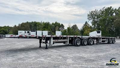 Manac 60x102 Five Axle Flatbed Trailer - Hendrickson