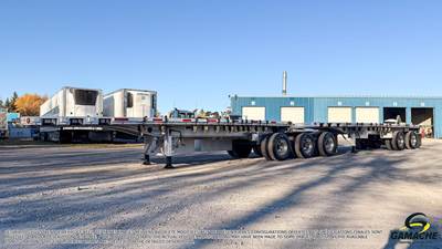 Manac 60x102 Five Axle Aluminum Flatbed Trailer - Hendrickson