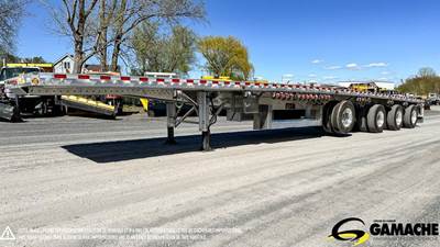Reitnouer 53x102 Quad Axle Aluminum Flatbed Trailer - Hendrickson, Fixed Axle