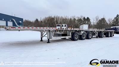 Reitnouer MaxMiser 58x102 Six Axle Aluminum Flatbed Trailer - Hendrickson, Fixed Axle