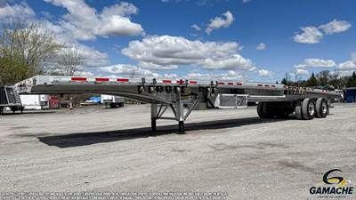 Transcraft 53x102 Aluminum Flatbed Trailer - Hendrickson