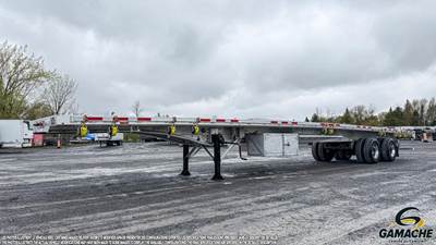Transcraft 53x102 Flatbed Trailer - Sliding Spread Axle