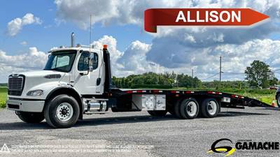 Freightliner M2 112 Tandem Axle 26 ft Flatbed Truck - 410HP, 6 Speed Allison Hs Automatic