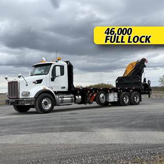 Peterbilt 567 Tri Axle Flatbed Truck - 510HP, 18 Speed Automatic