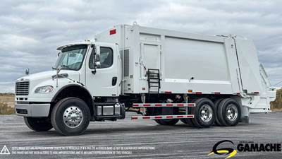Freightliner M2 106 Tandem Axle Garbage Truck - Cummins, 350HP, 6 Speed Automatic