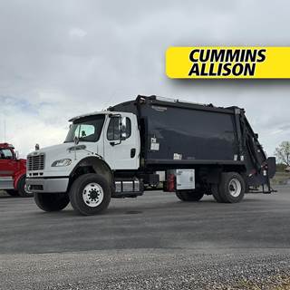 Freightliner M2 106 Single Axle Garbage Truck - Cummins, 350HP, 6 Speed Allison Rds Automatic
