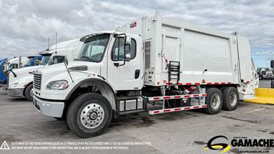 Freightliner M2 106 Tandem Axle Side Load Garbage Truck - Cummins, 350HP