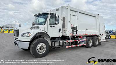 Freightliner M2 106 Tandem Axle Garbage Truck - Cummins, 350HP, 6 Speed Automatic