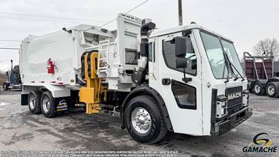 Mack LR64 Side Load Garbage Truck - MP7, 325HP, 6 Speed Allison Rds Automatic