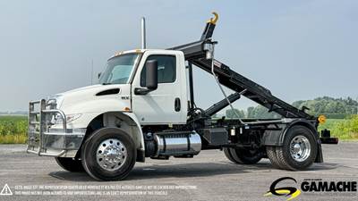 International MV Single Axle Hooklift Truck - Cummins, 240HP, 6 Speed Allison Rds Automatic
