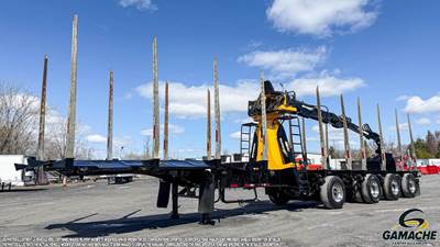 Manac 51x102 Tri Axle Log Trailer - Hendrickson