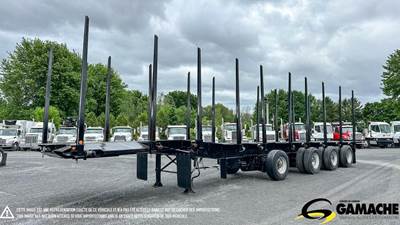 TRAIL-EX 48x102 Quad Axle Steel Log Trailer - Air Ride, Fixed Axle