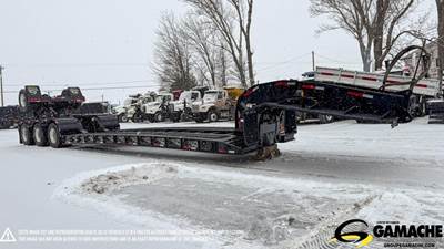 Deloupe 53x102 Tri Axle Steel Lowboy Trailer - Fixed Axle