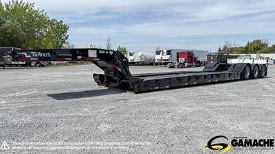 Talbert 51x102 Tri Axle Steel Lowboy Trailer - Air Ride, Fixed Axle