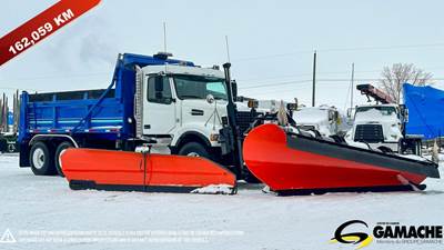 Volvo VHD64F200 Tandem Axle Plow / Spreader Truck - D13, 500HP, 12 Speed I Shift Automatic