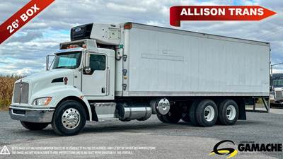 Kenworth T370 26 ft Refrigerated Truck - 300HP, 6 Speed Allison Rds Automatic, Carrier, Multi-Temp