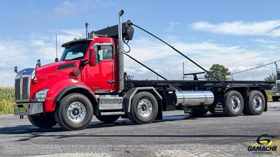 Kenworth T880 Roll Off Truck - Paccar, 510HP, 18 Speed Manual