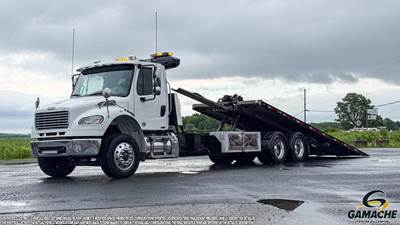 Freightliner M2 106 Tandem Axle Rollback Tow Truck - Detroit, 350HP, 6 Speed Allison Rds Automatic