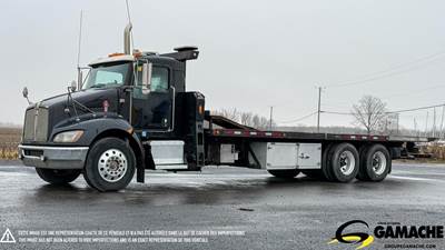 Kenworth T370 Tandem Axle Rollback Tow Truck - Paccar, 300HP, 6 Speed Automatic