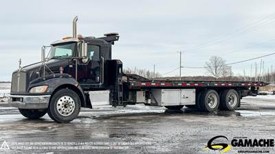 Kenworth T370 Tandem Axle Rollback Tow Truck - Paccar, 300HP, 6 Speed Automatic