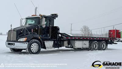 Kenworth T370 Tandem Axle Rollback Tow Truck - Paccar, 300HP, 6 Speed Automatic