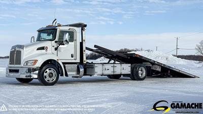 Kenworth T370 Tandem Axle Rollback Tow Truck - Paccar, 280HP, 6 Speed Allison Rds Amt
