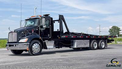 Kenworth T370 Tandem Axle Rollback Tow Truck - Paccar, 300HP, 6 Speed Allison Rds Automatic