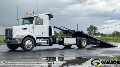 Peterbilt 337 Single Axle Rollback Tow Truck - Paccar, 280HP, 6 Speed Allison Rds Automatic