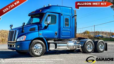 Freightliner Cascadia 113 Sleeper Semi Truck - 42" Mid Roof Sleeper, Detroit 470HP, 6 Speed Allison Rds Automatic