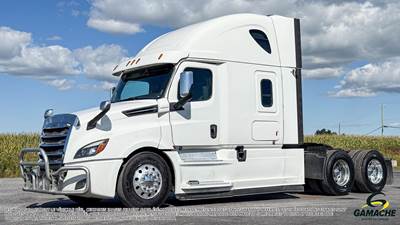 Freightliner Cascadia 126 Sleeper Semi Truck - Raised Roof Sleeper, Detroit 455HP, 12 Speed Amt